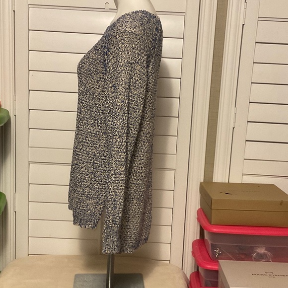 Peck & Peck Textured Blue Sweater - Picture 5 of 8